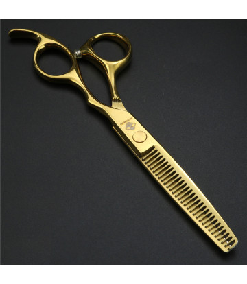 Tesoura de cabelo de aço Dourado